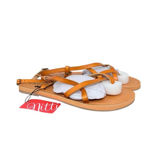 NWT! Nitti Women's Gladiator Fisherman Sandals in Light Brown - Size 9 - Picture 7 of 9